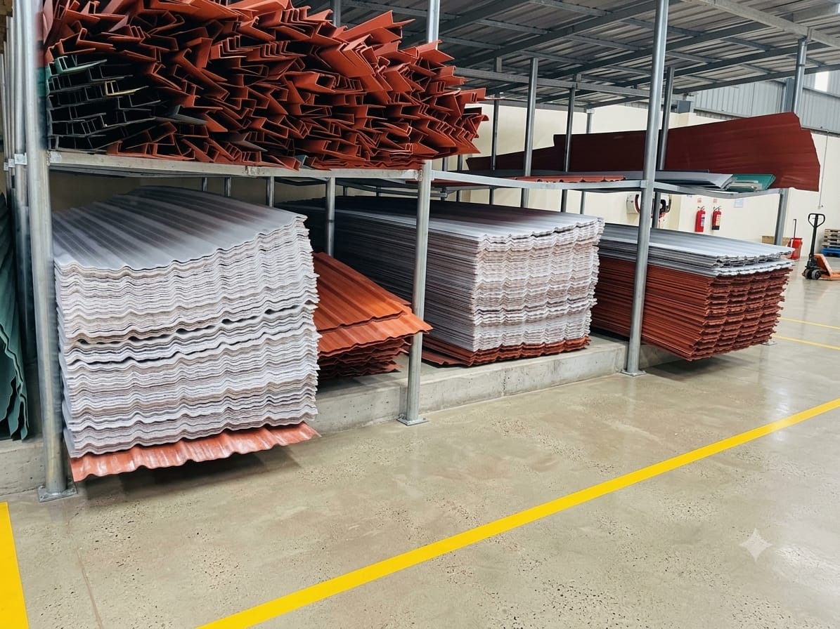 Glazed roofing sheets